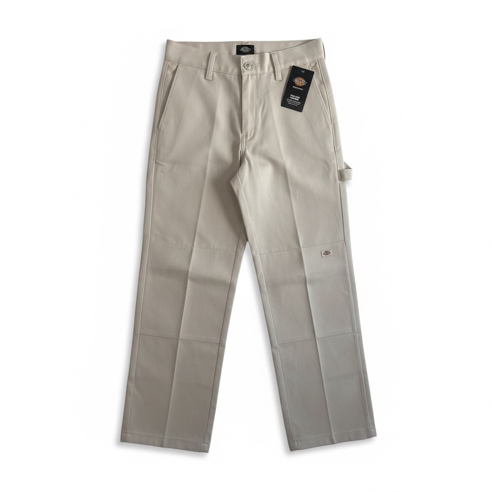 Dickies Women Loose Fit Double Knee Work Pants Khaki Beige Size 0/ 25 Regular‎